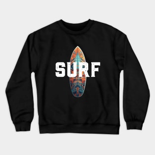 SURF type and board Crewneck Sweatshirt